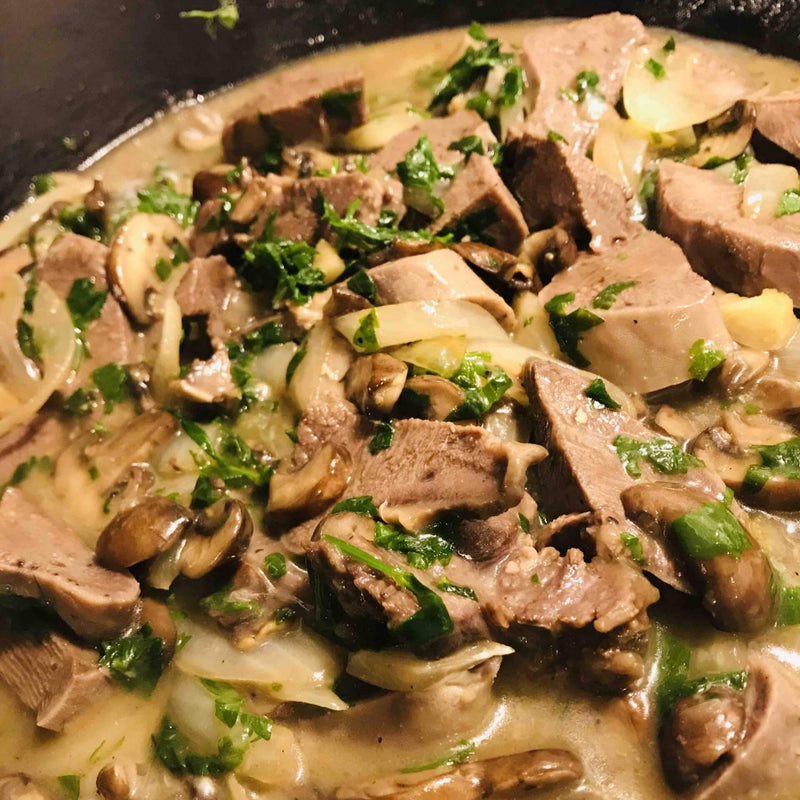 Langue de veau à la moutarde